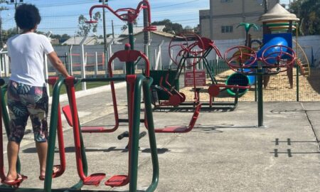 Reforma da academia ao ar livre no Rui Barbosa é finalizada em Morro da Fumaça
