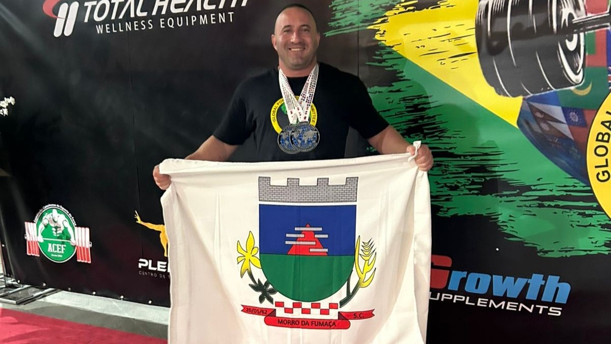 Atleta fumacense conquista dois pódios no Campeonato Mundial de Powerlifting em Balneário Camboriú