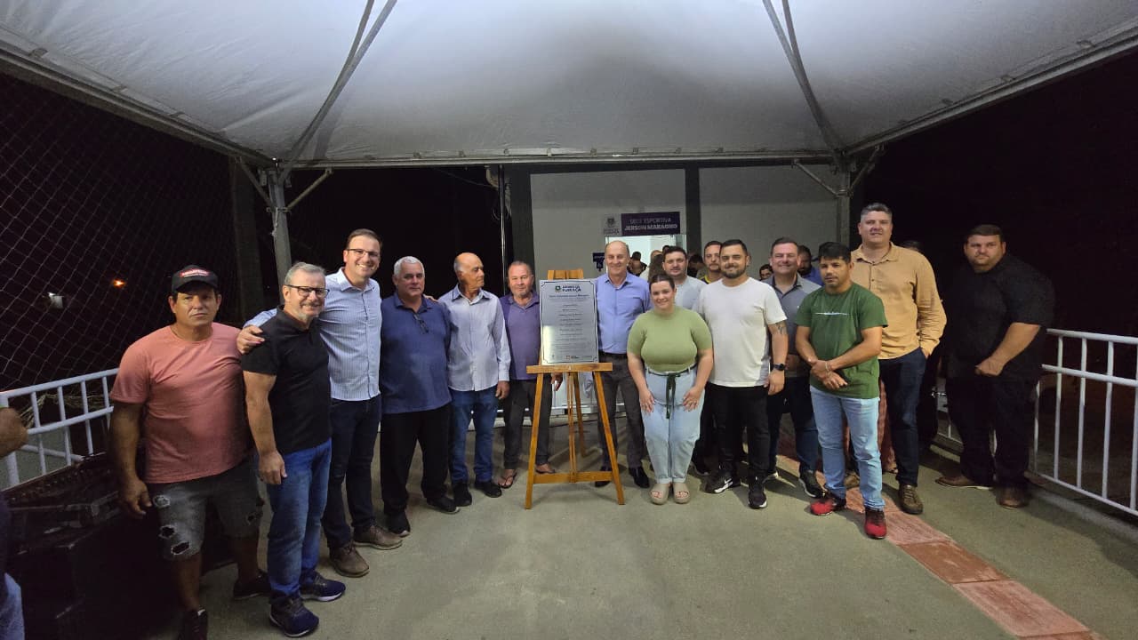 Sede Esportiva Jerson Maragno é inaugurada no bairro Mina Fluorita