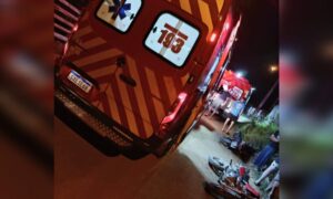 Colisão entre duas motos é registrada no Bairro Mina Fluorita
