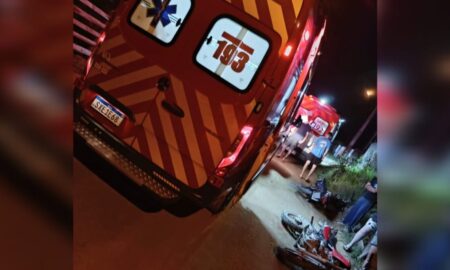 Colisão entre duas motos é registrada no Bairro Mina Fluorita
