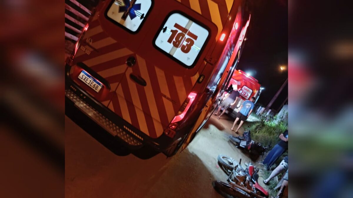 Colisão entre duas motos é registrada no Bairro Mina Fluorita