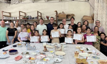 Reforçando tradição ceramista, segunda turma infantil de cerâmica artística se forma em Morro da Fumaça