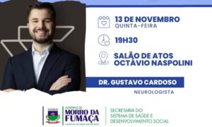 Saúde de Morro da Fumaça promove palestra sobre dor crônica e fibromialgia em ação do Novembro Azul