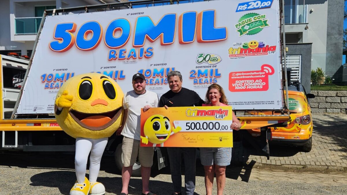 Trimania entrega prêmio de R$ 500 mil a fumacense