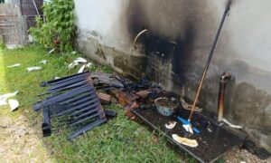 Incêndio em botijão de gás mobiliza Corpo de Bombeiros