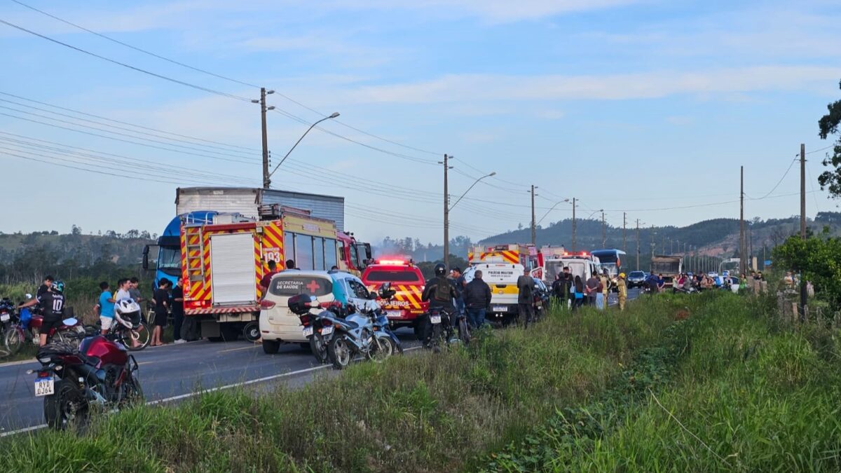 Acidente grave interdita Rodovia Gregório Espíndola na tarde desta quinta-feira (27)