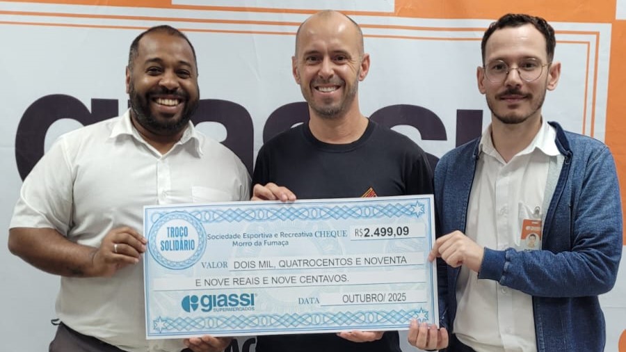 Troco Solidário do Giassi beneficia Rui Barbosa com doação de R$ 2,5 mil