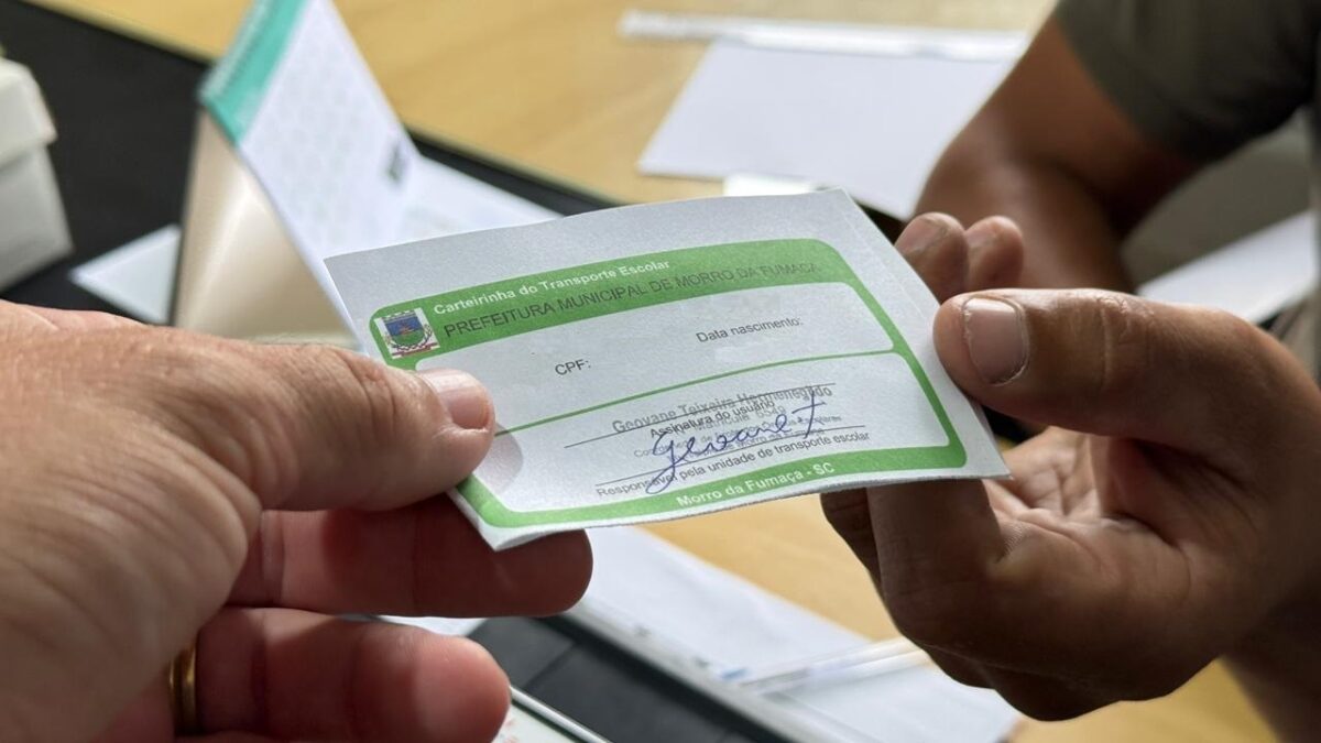 Confecção e renovação de carteirinhas do transporte escolar iniciam em 2 de fevereiro em Morro da Fumaça