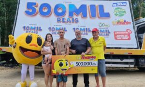 Trimania entrega prêmio de meio milhão para morador de Morro da Fumaça