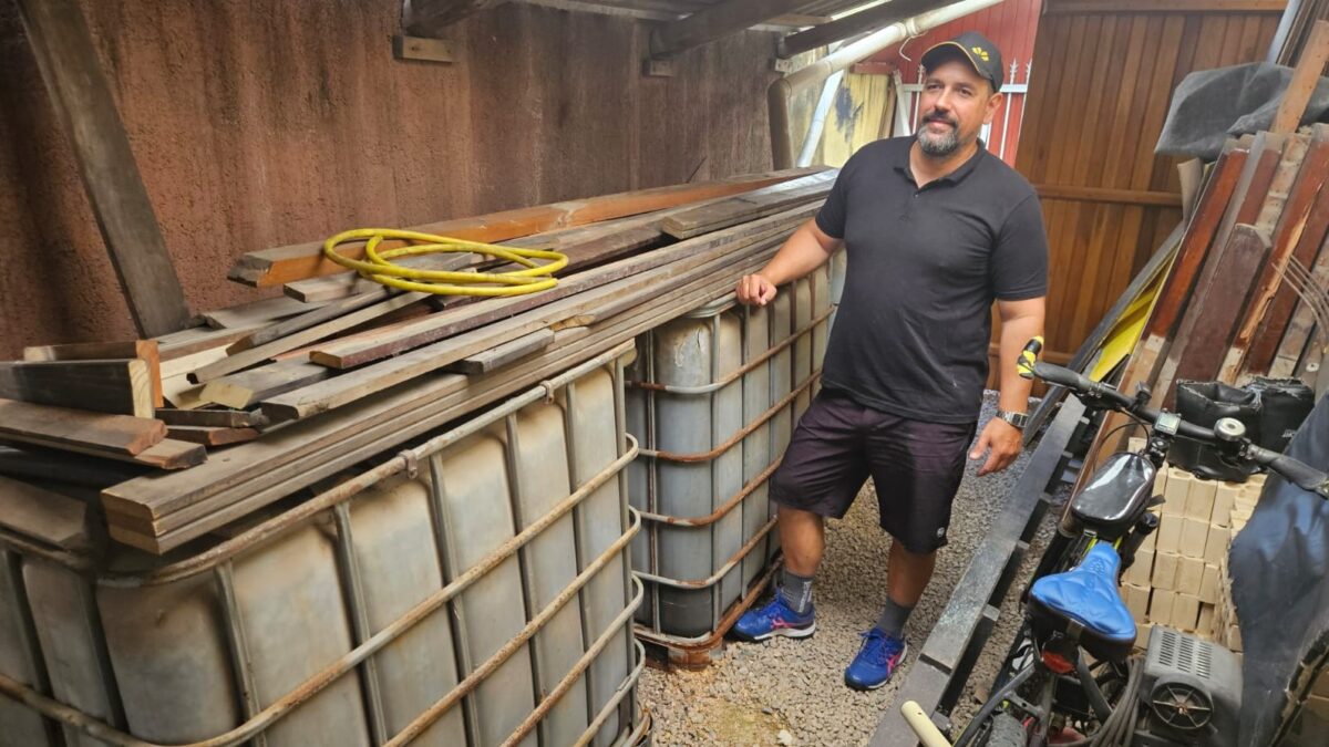 Em meio à falta de água, exemplo de morador mostra que é possível reduzir os impactos