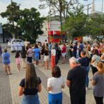 Oração da Via Sacra reúne fiéis na praça da Igreja Matriz São Roque 6 Oração da Via Sacra reúne fiéis na praça da Igreja Matriz São Roque