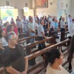 Distrito de Estação Cocal recebe padres da Diocese de Criciúma para momento de oração e comunhão