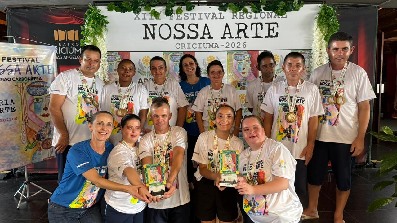 Apae de Morro da Fumaça conquista dois primeiros lugares no Festival Nossa Arte