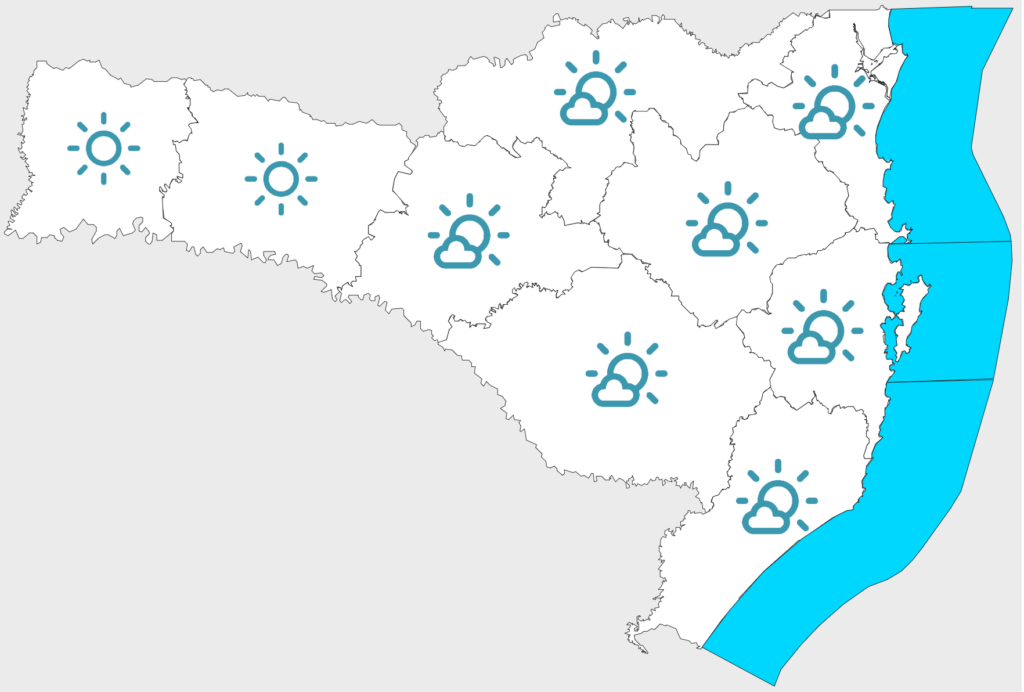 Confira a previsão do tempo para esta segunda-feira (2)