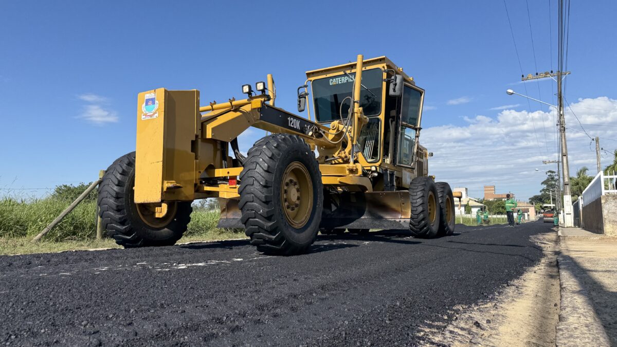 Obra de pavimentação asfáltica inicia na Rua Biázio Maragno