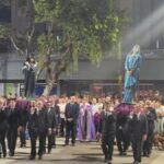 Fiéis participam do Encontro das Imagens na Paróquia São Roque