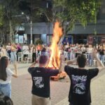 Luau reúne jovens e famílias na Praça da Igreja Matriz São Roque