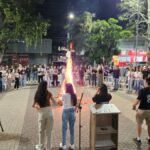 Luau reúne jovens e famílias na Praça da Igreja Matriz São Roque