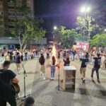 Luau reúne jovens e famílias na Praça da Igreja Matriz São Roque