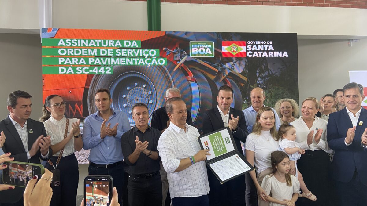 SC-442: Ordem de Serviço é assinada pelo governador e marca início de nova etapa em Morro da Fumaça
