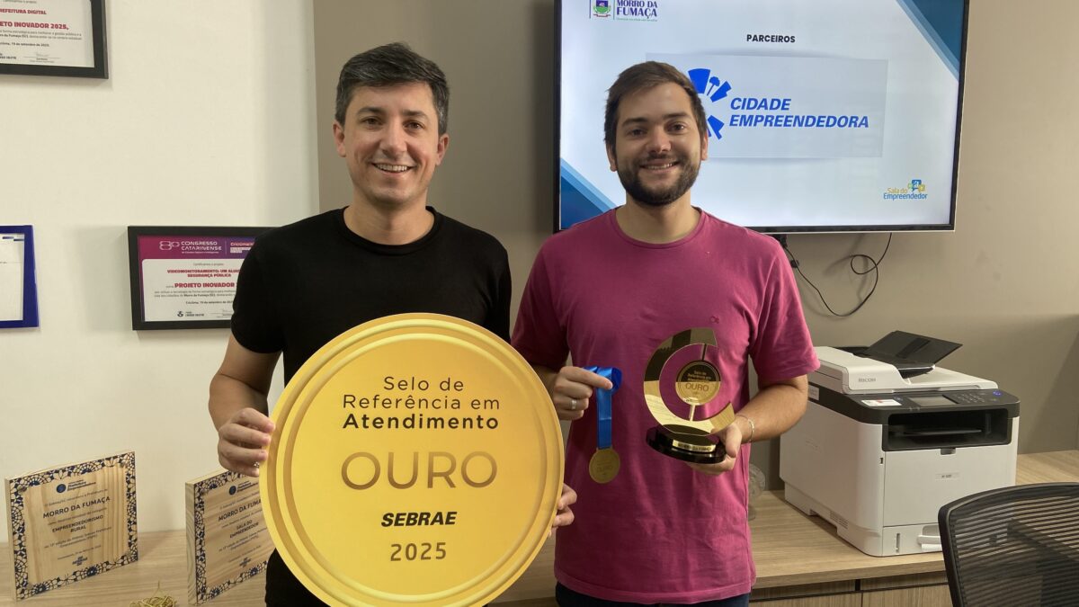 Morro da Fumaça conquista Selo Ouro do Sebrae e se destaca no atendimento a empreendedores
