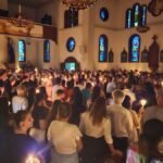 Fiéis acompanham Via Sacra e Procissão do Senhor Morto em Morro da Fumaça