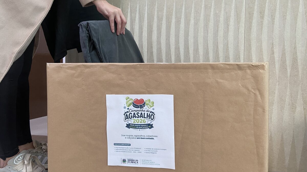 Com a chegada do frio, Morro da Fumaça inicia Campanha do Agasalho 2026