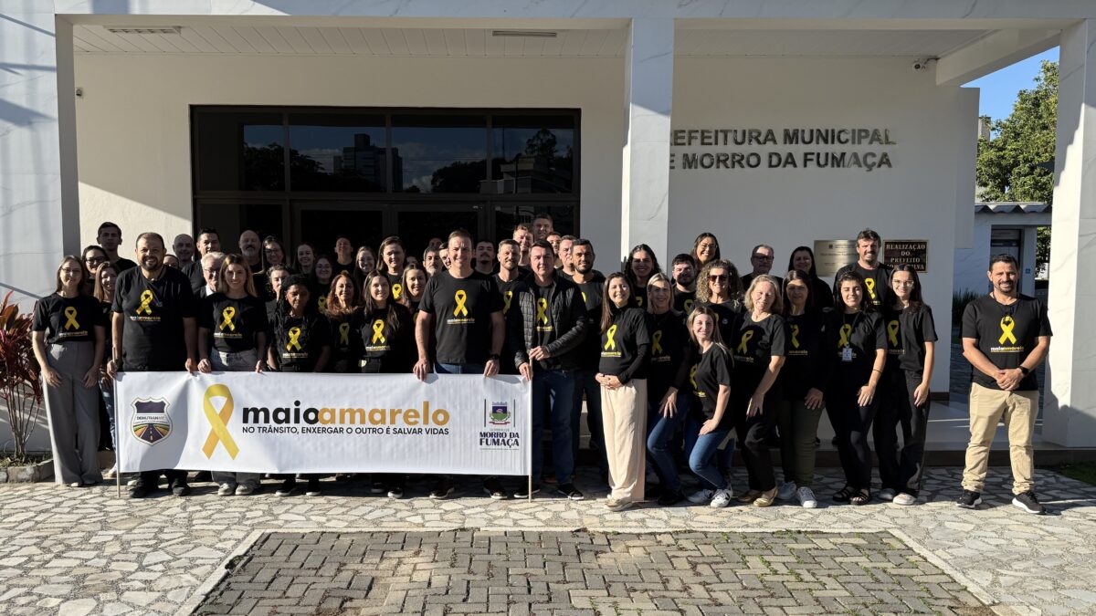Campanha Maio Amarelo é lançada em Morro da Fumaça com ações de conscientização