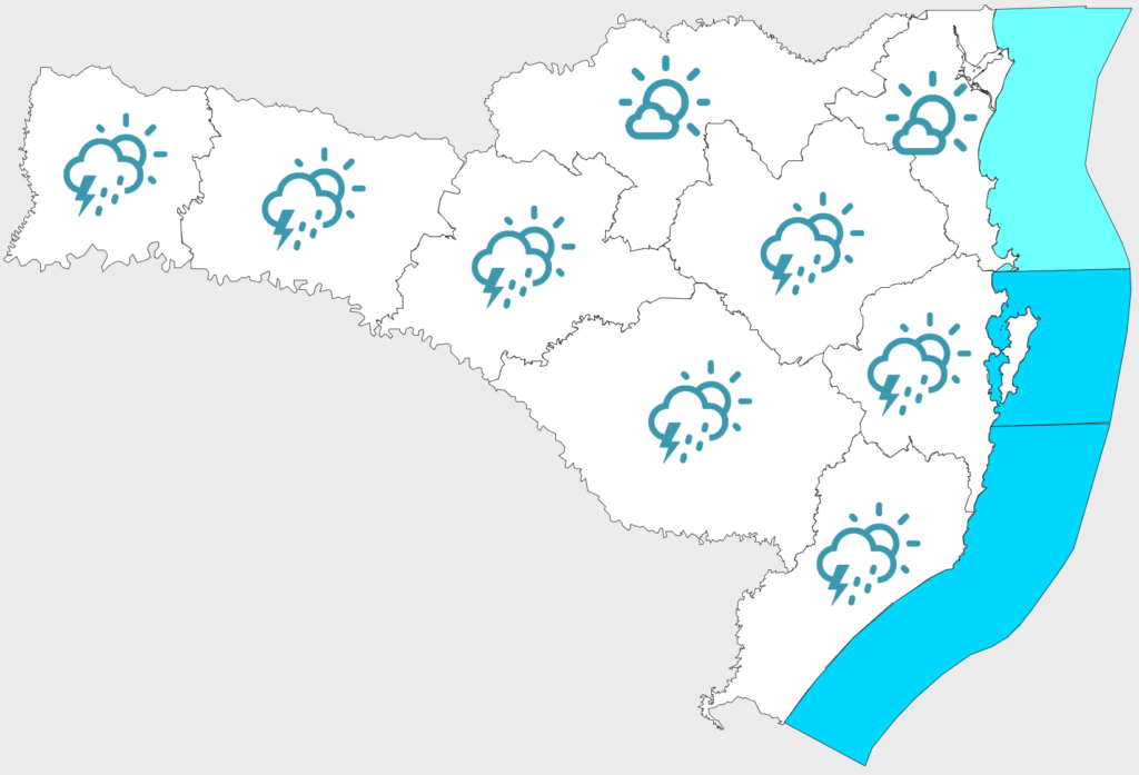 Confira a previsão do tempo para esta segunda-feira (8)