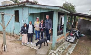 Casa com risco de desabar mobiliza ação voluntária em Morro da Fumaça