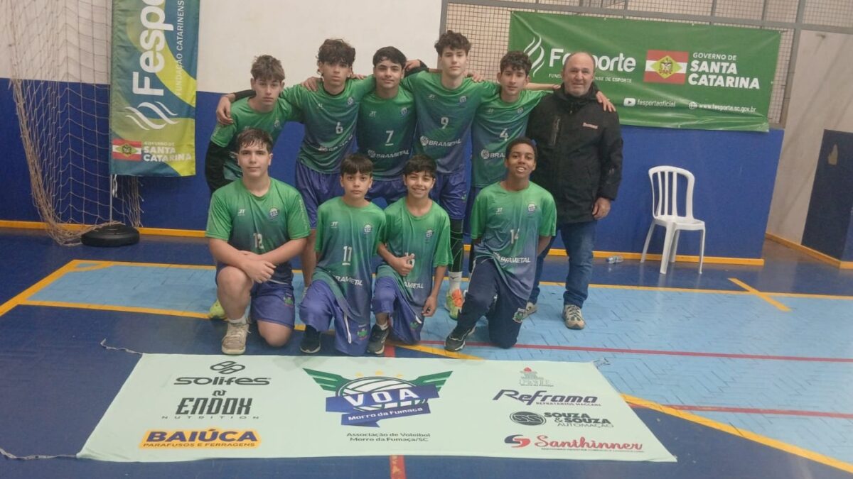 Morro da Fumaça encerra participação no Jesc Estadual com quarto lugar no voleibol masculino