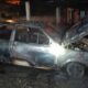 Veículo é destruído por incêndio em garagem de edifício no Centro de Morro da Fumaça