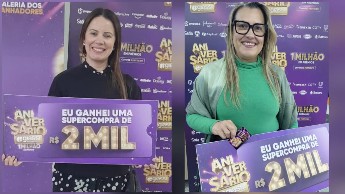 Aniversário Giassi premia primeiras clientes em Morro da Fumaça