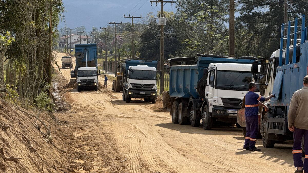 Nova ligação pavimentada entre Estação Cocal e o Centro avança com obras na Rodovia Mansueto Maccari