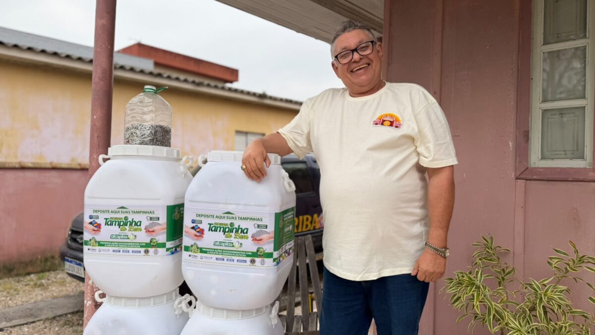 Campanha busca arrecadar tampinhas para beneficiar crianças da Escola de Circo e Teatro Biriba