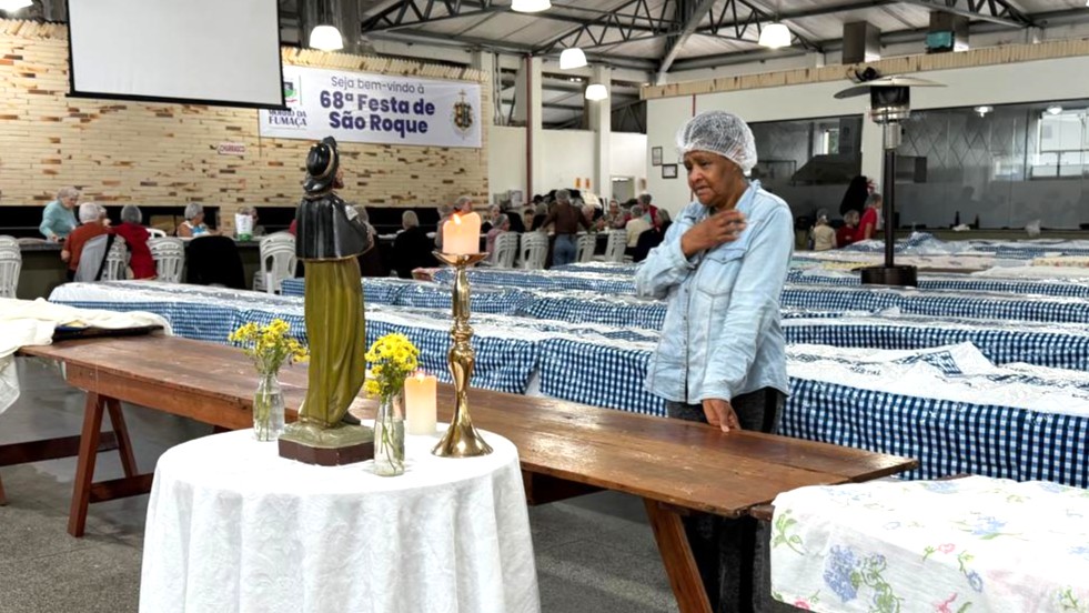 Entre o voluntariado e a fé, um momento de devoção a São Roque