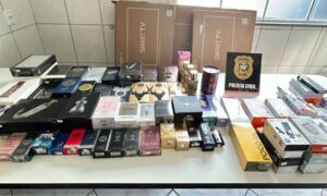 Polícia Civil prende homem por contrabando e pirataria