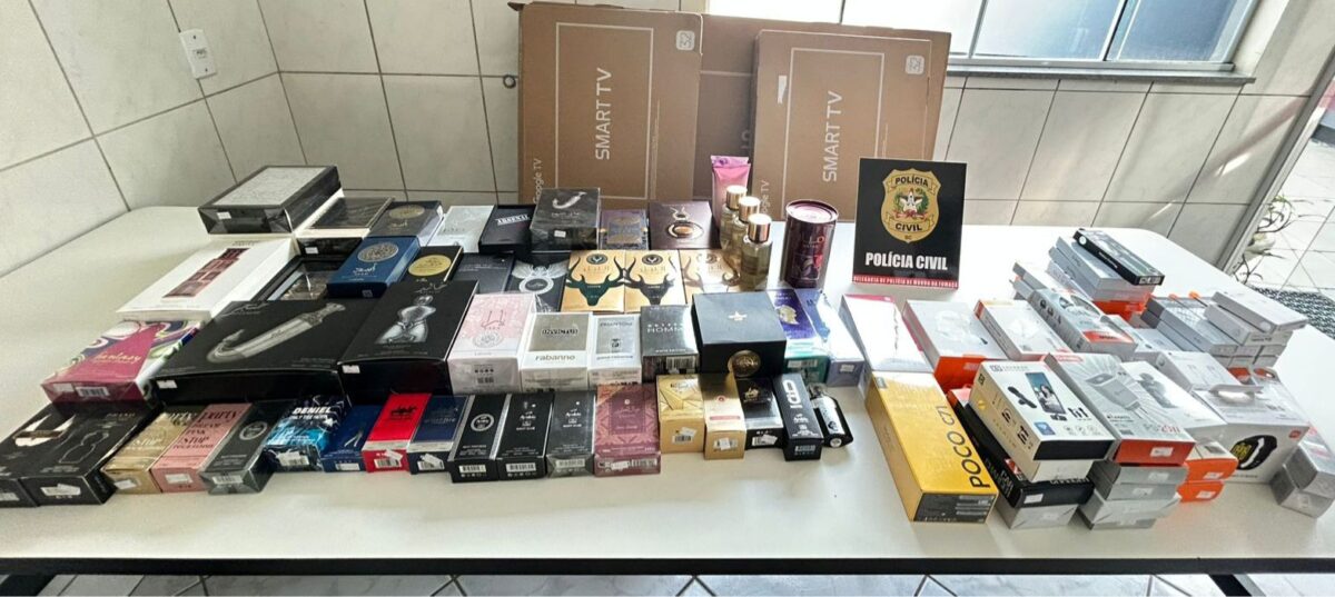 Polícia Civil prende homem por contrabando e pirataria