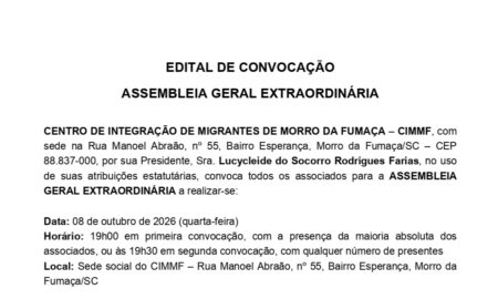 EDITAL DE CONVOCAÇÃO ASSEMBLEIA GERAL EXTRAORDINÁRIA