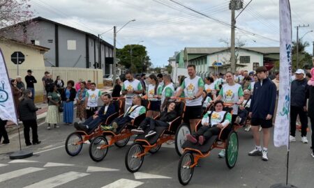 Passeio promovido pela Apae reúne esporte, inclusão e emoção em Morro da Fumaça