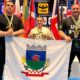 Trio fumacense conclui participação no Mundial de Powerlifting na Polônia com novas conquistas