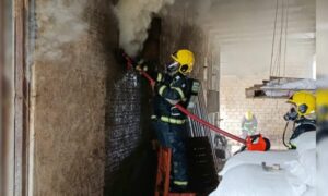 Bombeiros de Morro da Fumaça controlam incêndio em estufa de fumo
